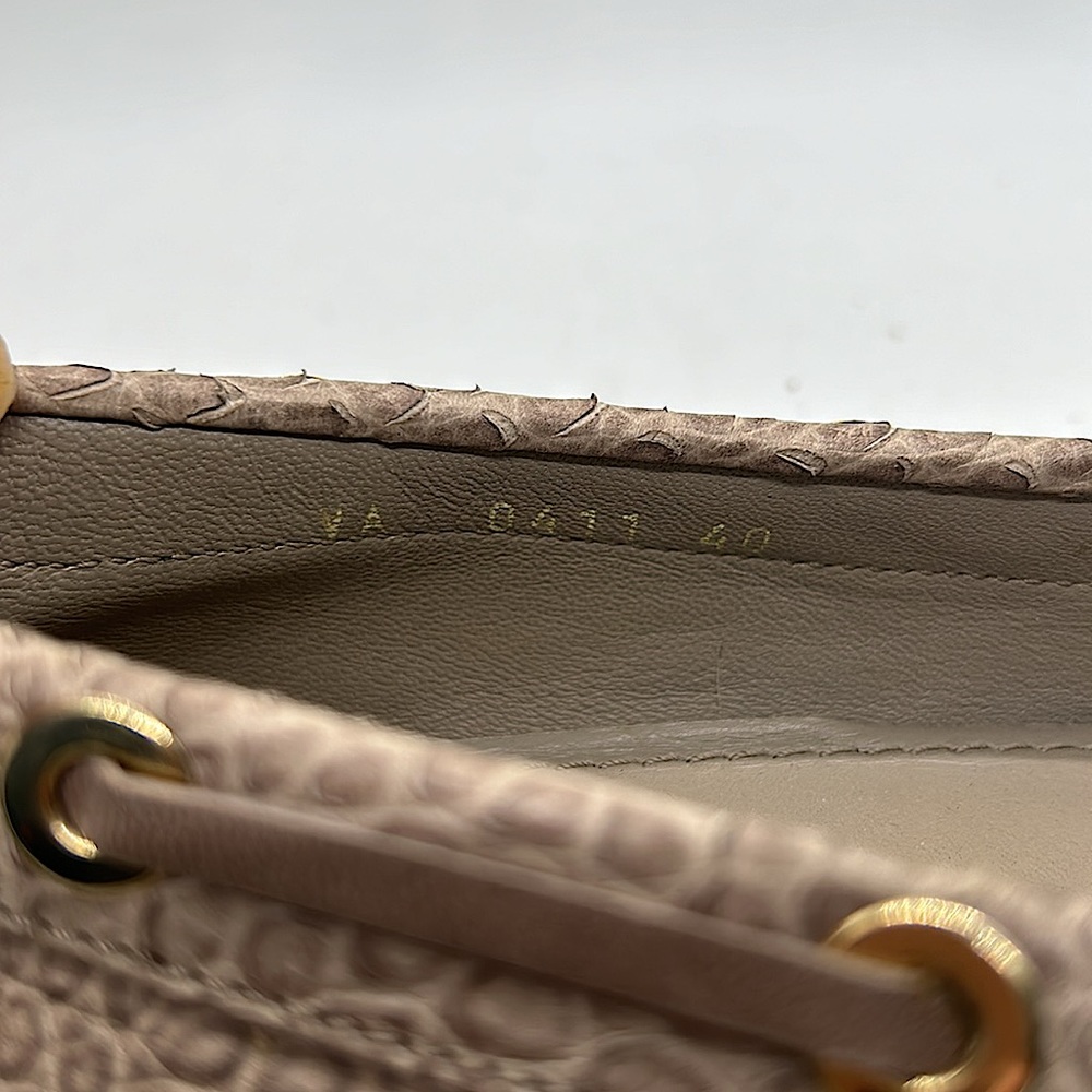 Christian Dior Tan Snakeskin Print Leather Ballet Flats Shoes **Sz 40/US 10** - Picture 7 of 11